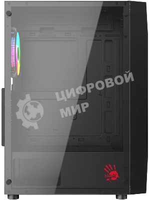 Компьютерный корпус Bloody BD-CC106F черный без БП ATX 4x120мм 1xUSB 2.0 1xUSB 3.0 audio bott PSU
