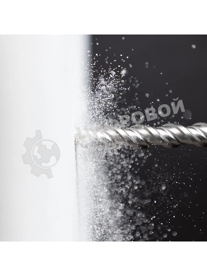 Бур по бетону Denzel двойная спираль, Cobalt W-tip, 16x460 мм, SDS PLUS