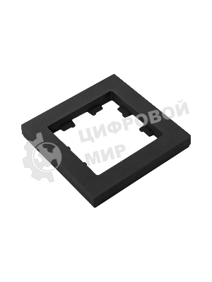 Рамка 1 - местная Эпика EKF UP1-FPB-01 черная, пластик