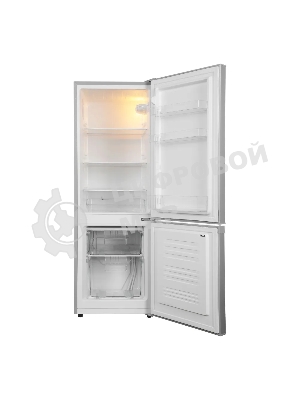 Холодильник Hyundai CC2051SL серебристый двухкамерный 129/64 л морозилка снизу, капельная система