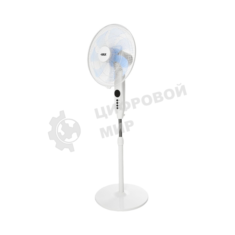 Вентилятор напольный DUX 7 лопастей, д/у управление, 50Вт белый 60-0221
