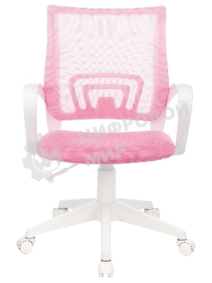 Кресло Бюрократ CH-W695NLT TW-06A TW-13A розовый, сетка/ткань, 120 кг, механизм качания