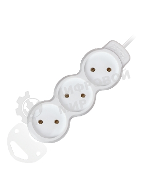 Удлинитель бытовой Smartbuy (SBE-10-3-07m-N) 3 гн х 7,0 м белый