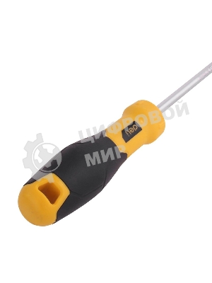 Отвертка шлицевая Deli DL6361501 6х150мм CR-V, Двухкомпонентная ручка. Хромированная