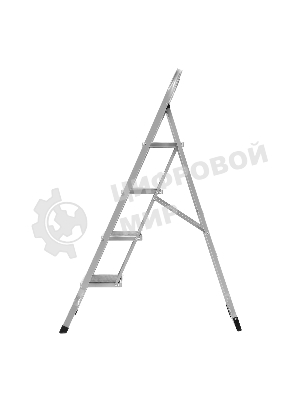 Стремянка стальная Сибртех, 4 широкие ступени 20х30 см с полимерным покрытием