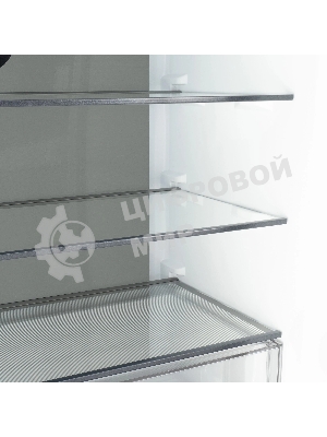 Холодильник Hyundai CM45043F черная сталь трехкамерный 270/135л морозилка снизу No Frost, Side by Side