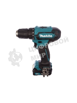 Дрель-шуруповерт Makita DF333DWAE, 12 В, 2 Ач, 30 Нм, щеточный