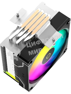 Кулер для процессора Ocypus Delta A40 SE BK ARGB, 120мм ARGB FAN, Top ARGB Panel, 4 HEAT PIPES, 4-PIN PWM, 800-1800 RPM, 31DBA, HYDRO BEARING, LGA115X/1200/1700/18XX, AM4/AM5
