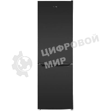 Холодильник Maunfeld MFF185SFSB черный мат. двухкамерный 211/104л морозилка снизу