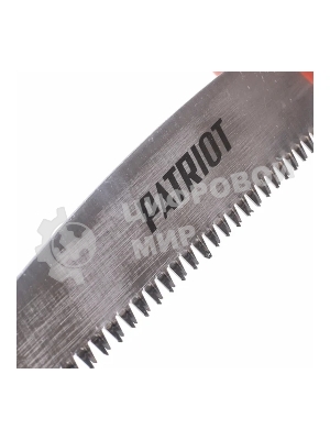 Ножовка садовая Patriot SP-270, нескладная, ножны, лезвие (япон.стальSK5,270 мм,7TPI), PP+TPR-ручка