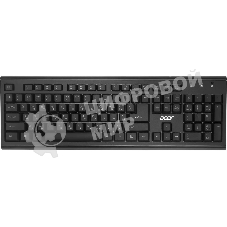 Комплект клавиатура+мышь Acer OKR120 беспроводной, USB, 1600 DPI, чёрный