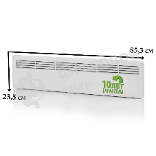 Конвектор электрический Ensto FinnHeat MINI EPHBMM05PR белый, 500 Вт, 8 м2, механический термостат