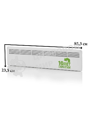 Конвектор электрический Ensto FinnHeat MINI EPHBMM05PR белый, 500 Вт, 8 м2, механический термостат