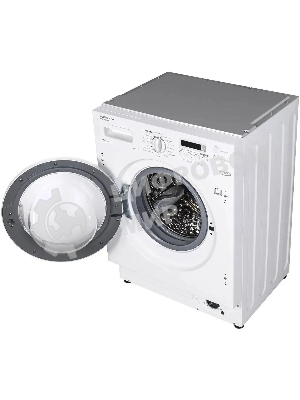 Встраиваемая стиральная машина HOMSair WMB1486WH белый, загрузка фронтальная 8 кг, 6 кг - сушка, 1400 об/мин, класс: A