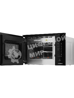 Микроволновая печь встраиваемая Hyundai HBW 2560 BG черный, 25 л, 900 Вт, переключатели - сенсор