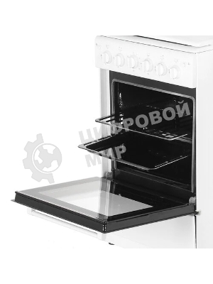 Плита газовая Cezaris ПГ 2150-10 белый, конфорок 4 шт, духовка 43 л, 51 см x 85 см x 55 см