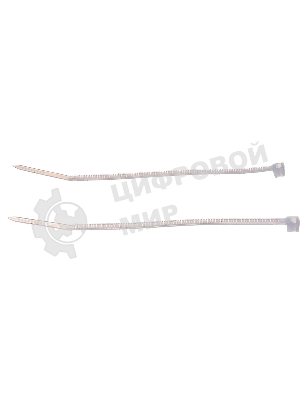 Нейлоновые стяжки Fortisflex КСС 3х100 мм белый 100 штук