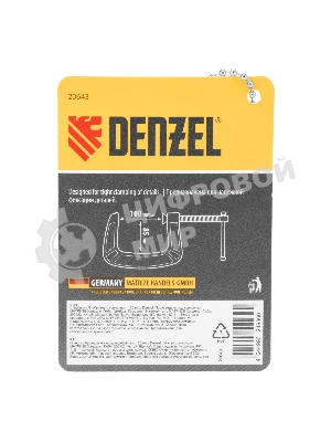 Струбцина Denzel G-образная, усиленная, 100 мм