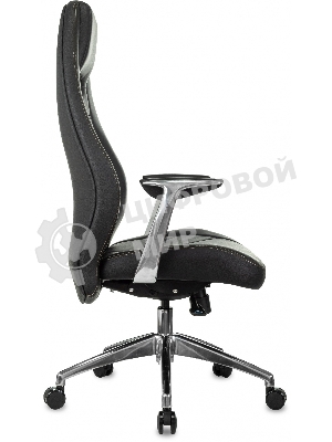 Кресло Бюрократ Zen/Black черный, кожа