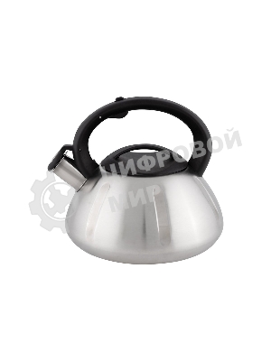 Чайник для плиты из нерж. стали MALLONY MAL-066, 3 литра, цельнометаллический, матовый, со свистком (910086)