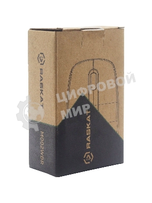 Мышь беспроводная Raskat M002WBR черный, 1600 dpi, радиоканал, Bluetooth, USB, кнопки - 4