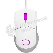 Мышь проводная Cooler Master MM-310-WWOL1 белый, 12000 dpi, USB Type-A, кнопки - 6