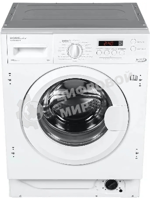 Встраиваемая стиральная машина HOMSair WMB1486WH белый, загрузка фронтальная 8 кг, 6 кг - сушка, 1400 об/мин, класс: A