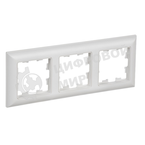 Рамка 3-м IEK BR-M32-12-K91 BRITE РУ-3-БрАБ арктич. бел./бел.