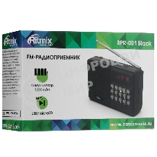Радиоприемник Ritmix RPR-001 черный