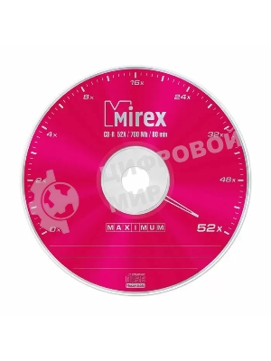 Диск CD-R Mirex 700 Mb, 52х, Maximum, Cake Box (50), (50/300)