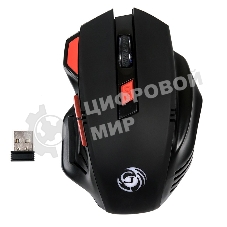 Мышь беспроводная Dialog Gan-Kata MRGK-14UR черный, 1600 dpi, радиоканал, USB, кнопки - 6