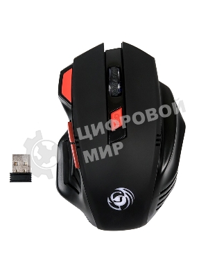 Мышь беспроводная Dialog Gan-Kata MRGK-14UR черный, 1600 dpi, радиоканал, USB, кнопки - 6