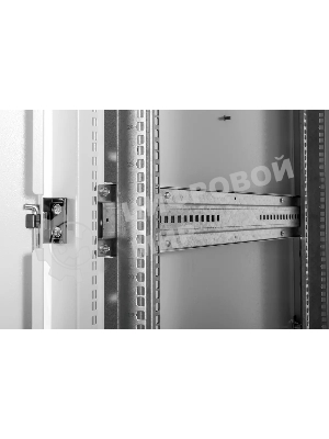 Шкаф серверный напольный 48U (600 1000) дверь перфорированная, задние двойные перфорированные