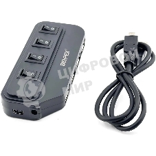 Разветвитель USB 2.0 BPH-1907 4порт. черный