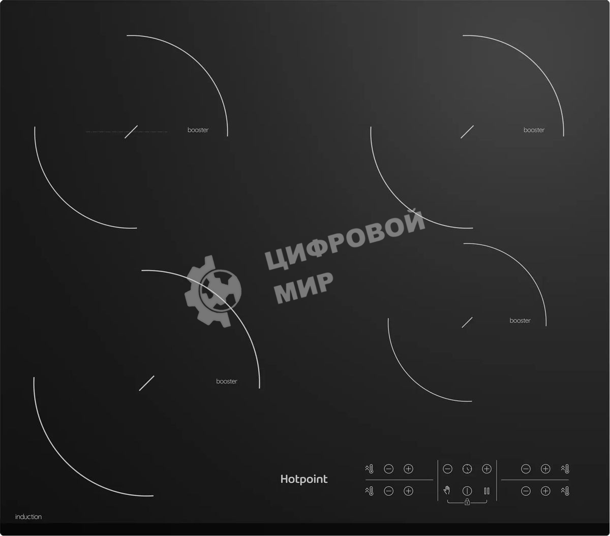 Индукционная варочная панель Hotpoint HB 2560S BF, независимая, черный