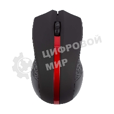 Мышь беспроводная HIPER HOMW-073 черный/красный, 1000 dpi, радиоканал, USB, кнопки - 3