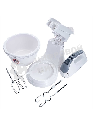 Миксер DELTA LUX DE-7901C белый с серым