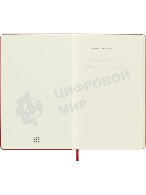 Блокнот Moleskine Classic Large, 240 страниц, красный, нелинованный,