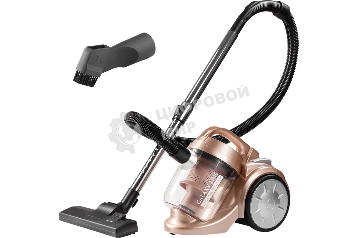 Пылесос Galaxy Line GL 6230 коралловый/черный, 350/1700 Вт, уборка сухая, пылесборник контейнер 2 л