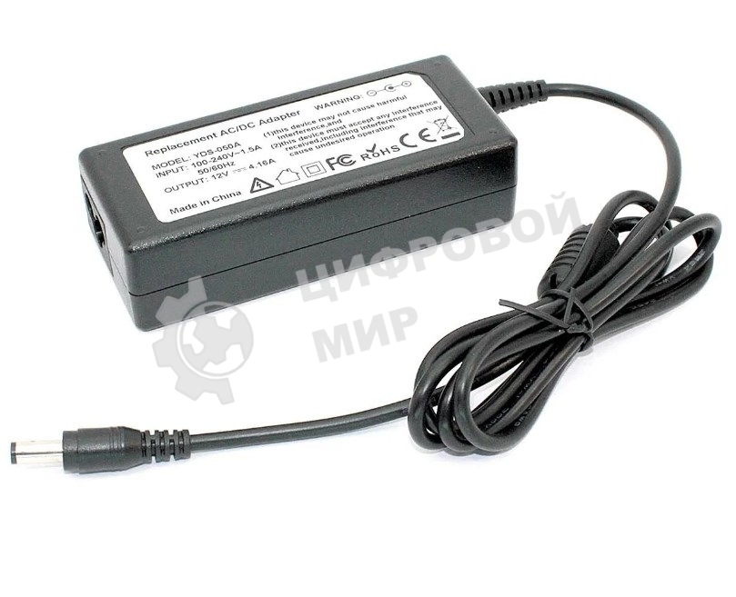 Блок питания (сетевой адаптер) для ноутбуков HP 12V 4.16A 5.5x2.5, OEM