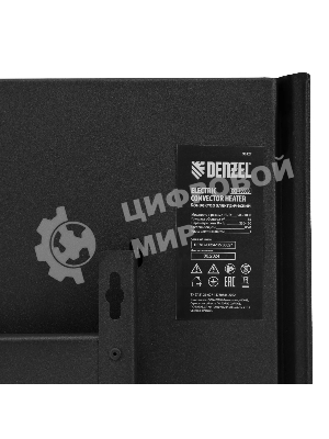 Конвектор электрический Denzel XCE-1000B черный, 1000 Вт, 15 м2, термостат