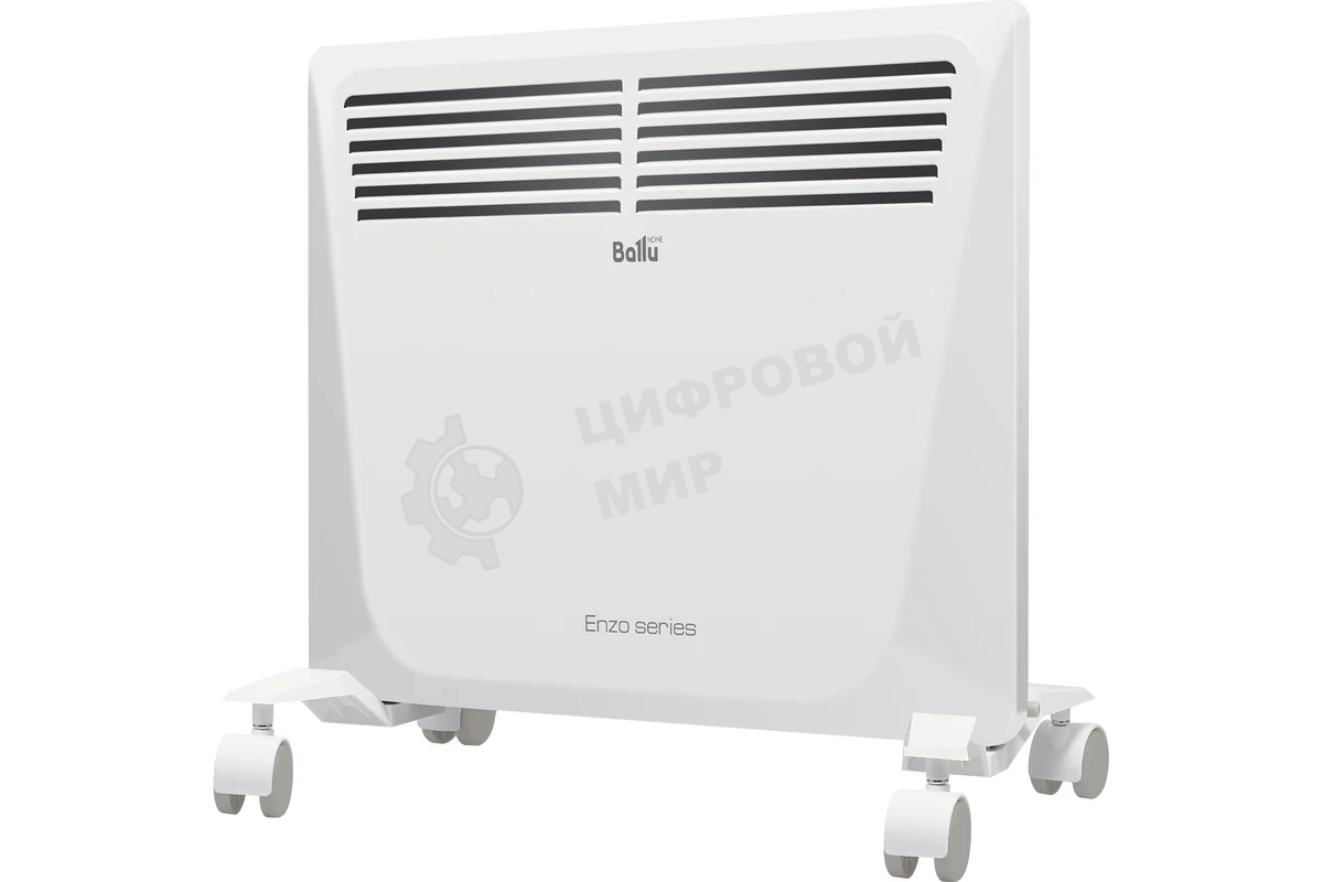 Конвектор электрический Ballu Enzo BEC/EZER-1000 белый, 1000 Вт, 15 м2, термостат, дисплей