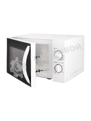 Микроволновая печь BBK 20MWG-738M/W белый, 20 л, 700 Вт, переключатели - поворотный механизм