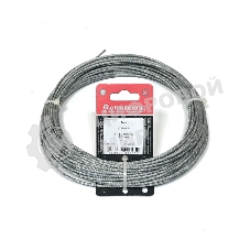 Трос стальной СТРОЙМЕТИЗ 4150040 в оплетке ПВХ М2/3мм (уп.20 м) подвес