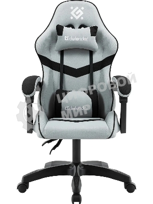 Кресло игровое Defender Savage серый/черн, класс 2, ткань