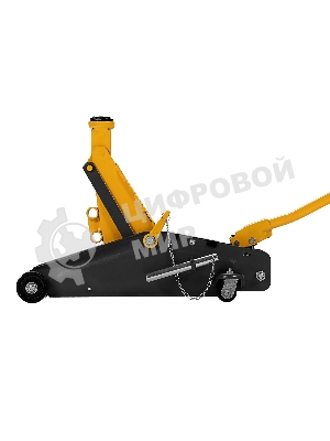 Домкрат гидравлический подкатной с фиксатором Denzel 2,8 т, 135-385 мм, в кейсе