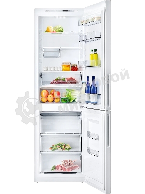 Холодильник Atlant XM-4624-101 белый двухкамерный 228/119л морозилка снизу