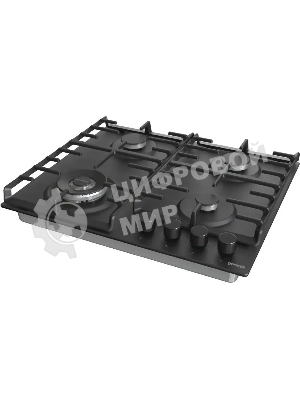 Газовая варочная панель Gorenje GW642SYB, 4 конфорки, эмалированная сталь, черный