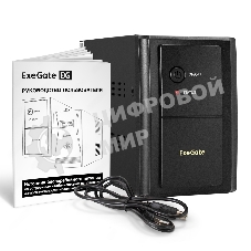 Источник бесперебойного питания ExeGate EX292607RUS SpecialPro UNB-2000.LED.AVR.1SH.2C13.RJ.USB 2000VA/1200W, LED, AVR,1*Schuko+2*C13, RJ45/11, USB, металлический корпус, черный