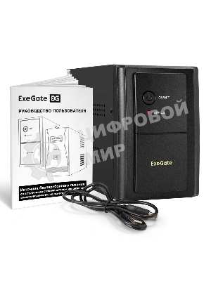 Источник бесперебойного питания ExeGate EX292607RUS SpecialPro UNB-2000.LED.AVR.1SH.2C13.RJ.USB 2000VA/1200W, LED, AVR,1*Schuko+2*C13, RJ45/11, USB, металлический корпус, черный